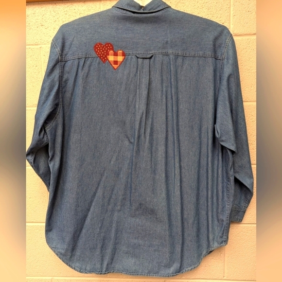 Raggedy Ann & Andy denim button down shirt  size XL - Picture 7 of 12